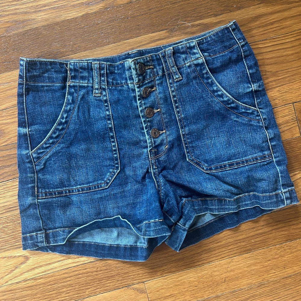 Kensie Denim Blue Women's Shorts Size 4